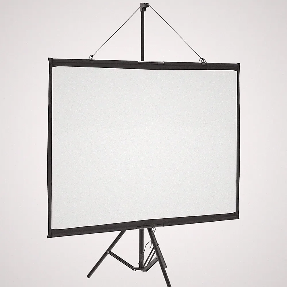 Heimkino Beamer HD TV Motorleinwand Projektor Leinwand Wandhängend mit Stativ