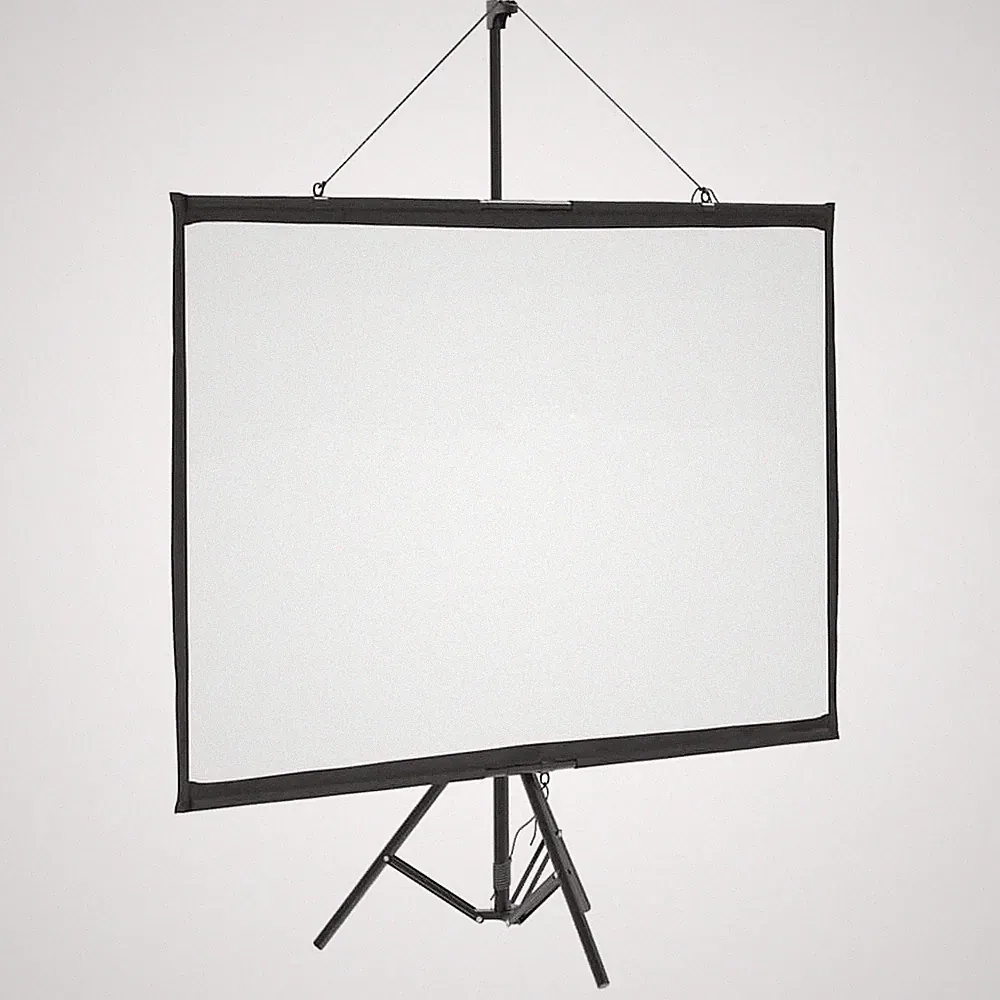 Heimkino Beamer HD TV Motorleinwand Projektor Leinwand Wandhängend mit Stativ