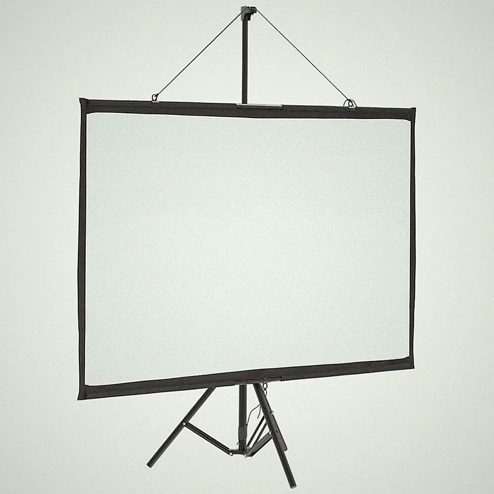 Heimkino Beamer HD TV Motorleinwand Projektor Leinwand Wandhängend mit Stativ
