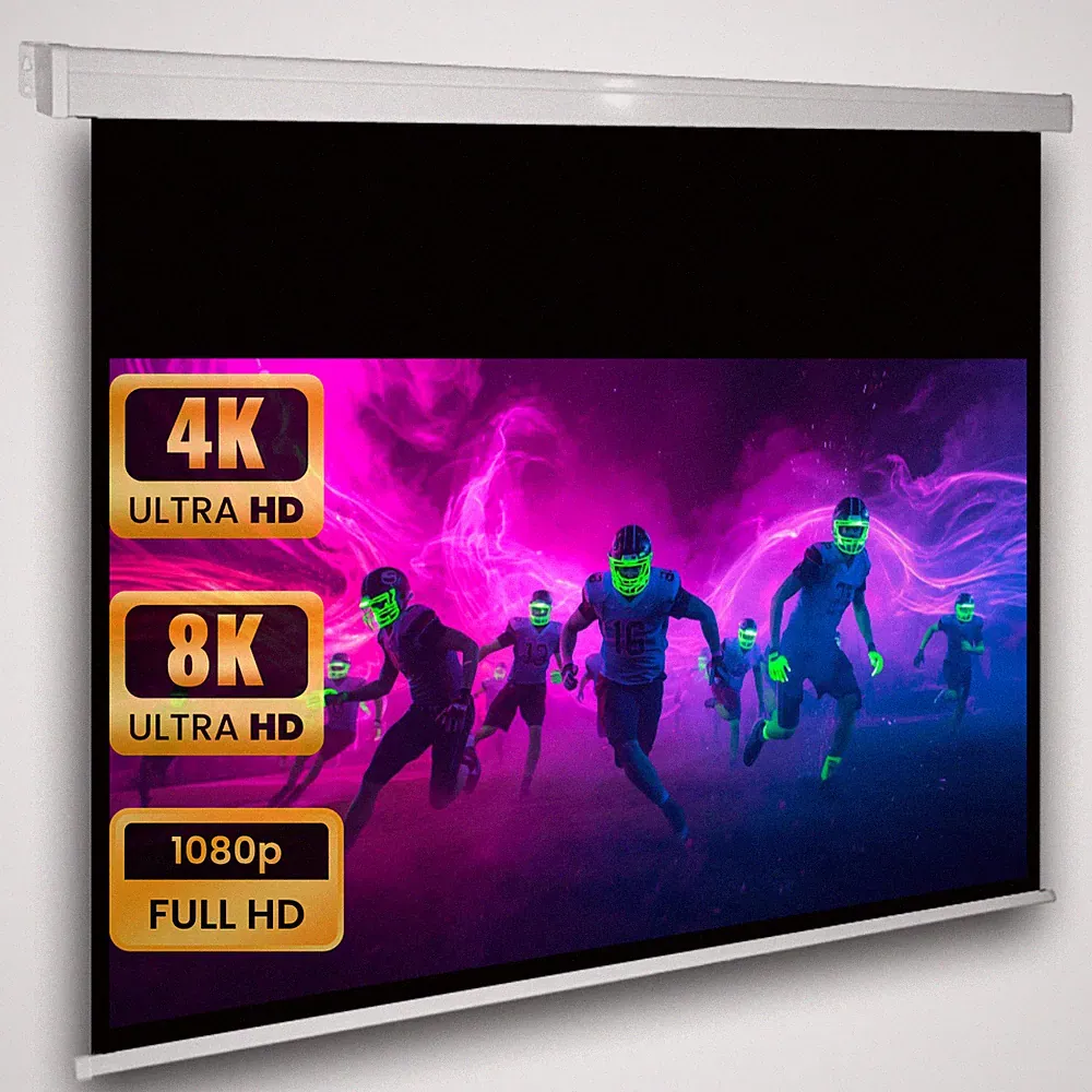 Heimkino Beamer Rollo Leinwand 180 x 102 cm 16:9 FULL HD 3D LCD DLP Fachhändler