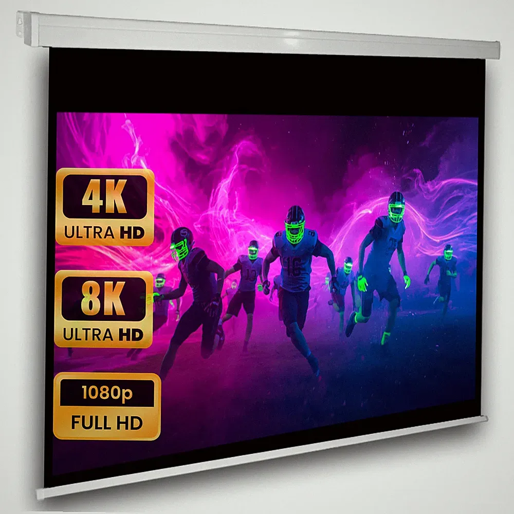 Heimkino Rolloleinwand 274 x 206 cm 4:3 Beamerleinwand LC DLP 3D Neu Fachhändler
