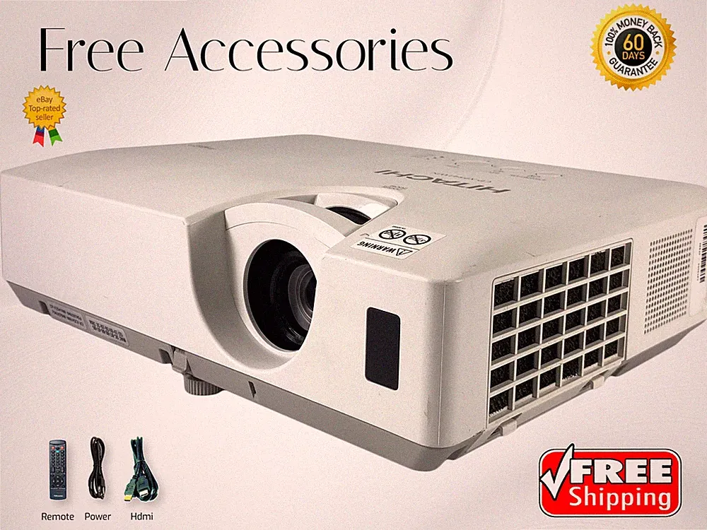 Heller Hitachi CP-X2541WN 3LCD Projektor 4K 2700 Lumen 2160p Umweltfreundlich ️