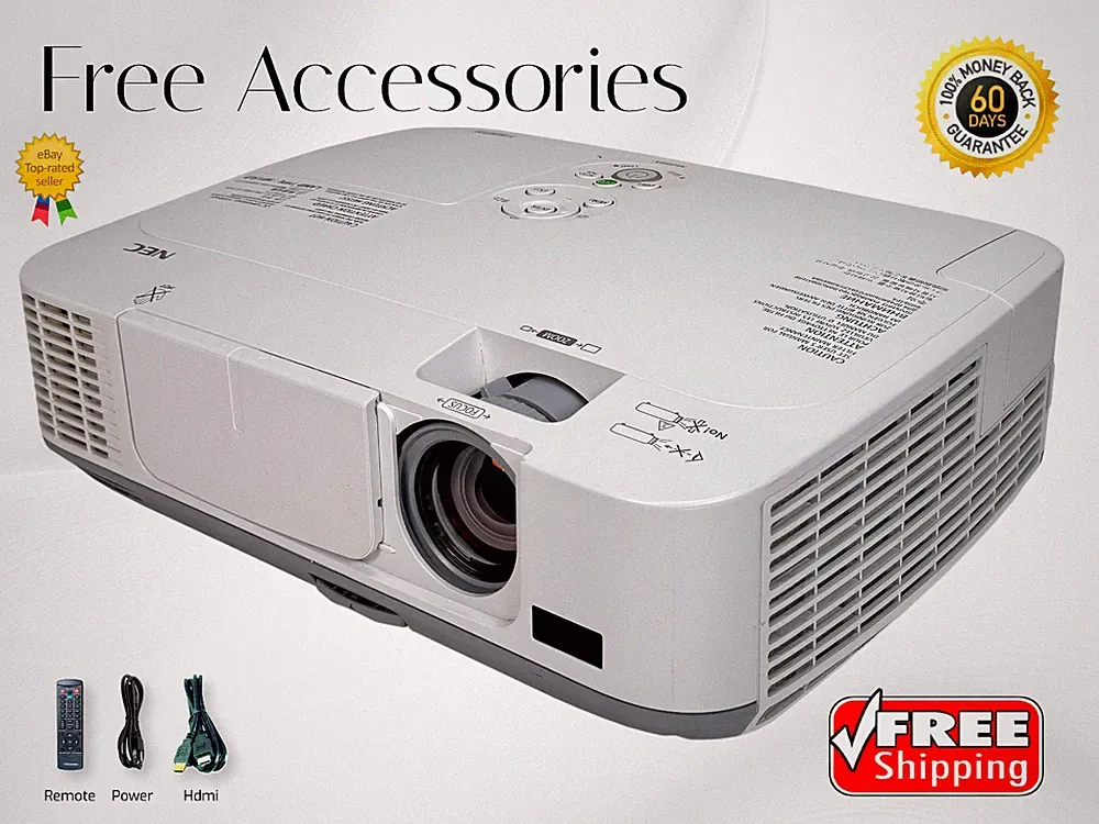 Heller NEC NP-M260X 3LCD 4K Projektor Für Heimkino 2600 Lumen 2160p HDMI