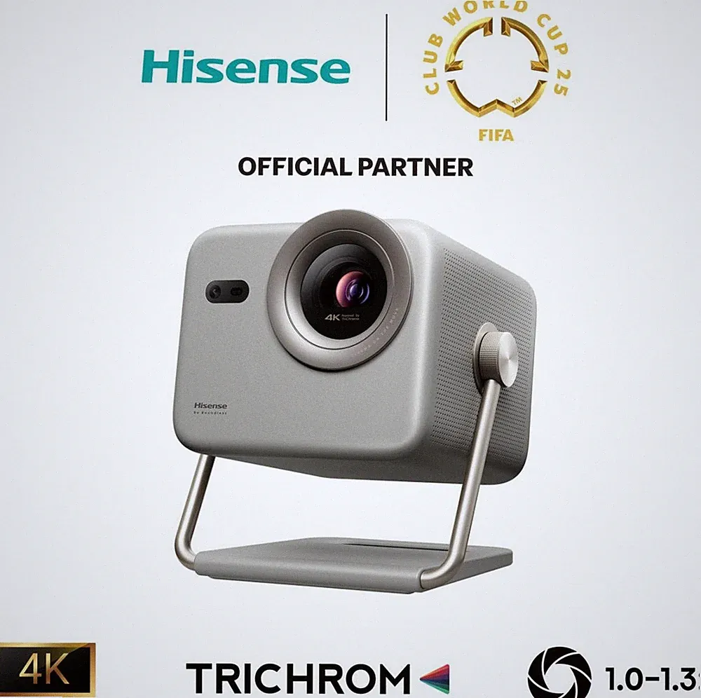 Hisense M2 PRO Trichroma Mini Laser Beamer 1.300 ANSI-Lumen (20016688)