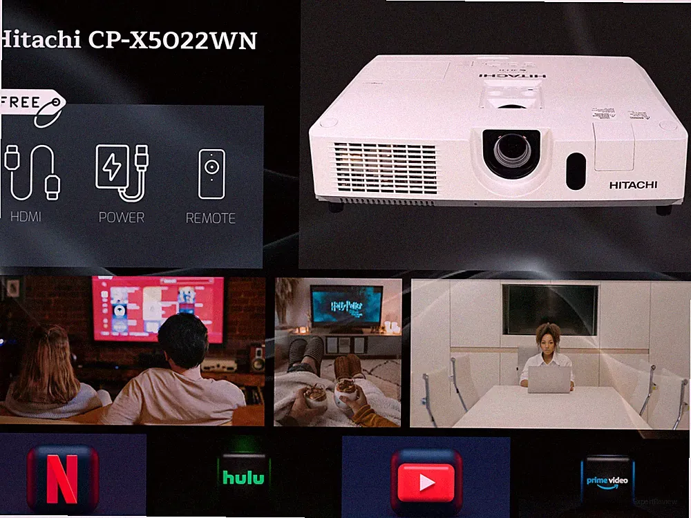 Hitachi CP-X5022WN Eco Modus 3LCD Beamer 5000 Lumen 16W Lautsprecher 4K