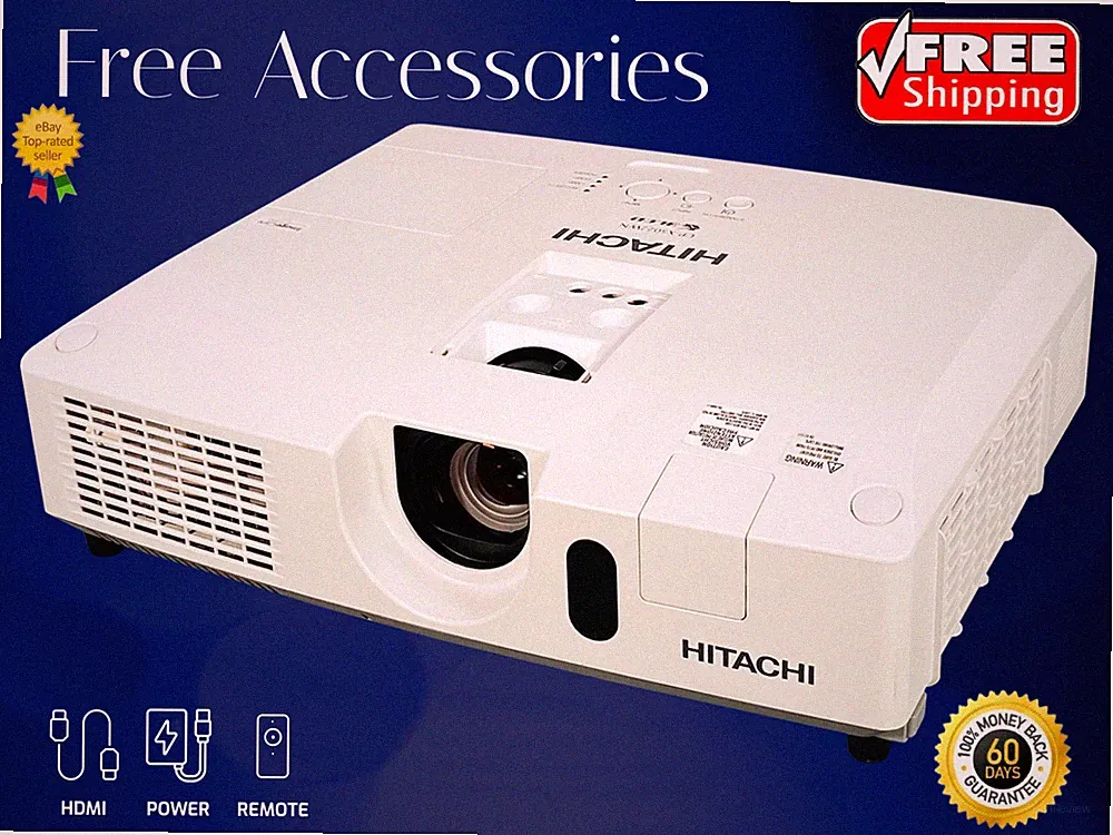 Hitachi Large Venue 3LCD Projektor CP-X5022WN 5000 Lumen 4K Bundle