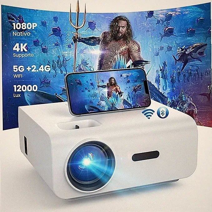 HOPVISION 4K Projektor 12000 Lumen hohe Helligkeit