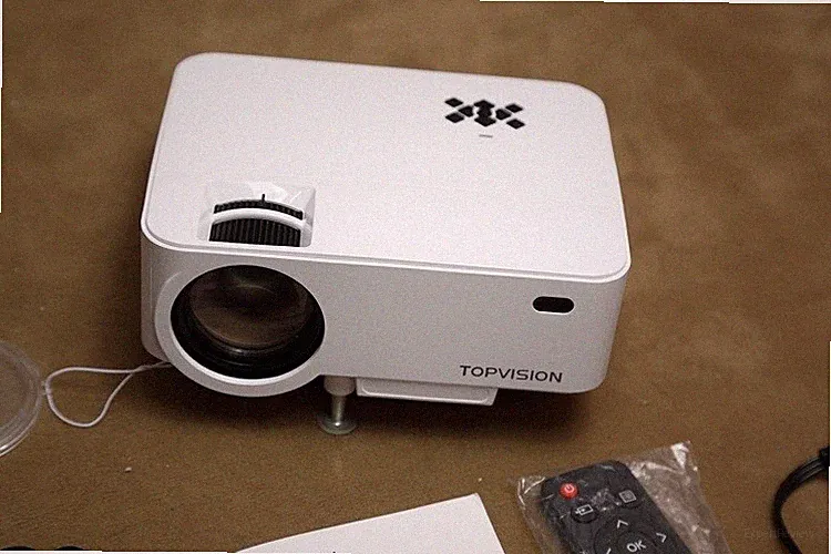 HOPVISION T21 Mini Beamer Topvision Screen Mirroring Full HD 1080P HDMI