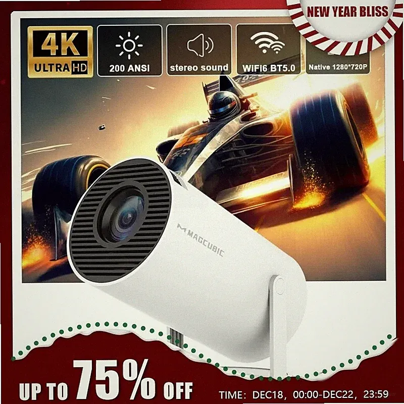 HY300 4K Beamer | Android 12, dual WiFi 6 | Für Heimkino oder als Outdoor Beame