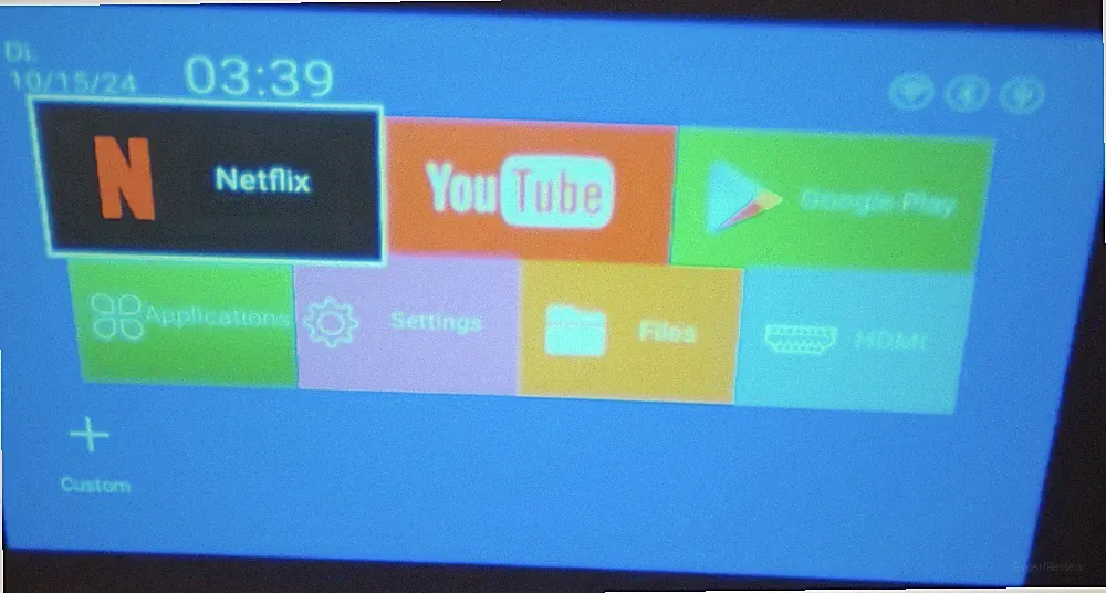 HY300 LED Android Projektor 720p/1080p 200 ANSI HDMI/USB Lautsprecher Weiß