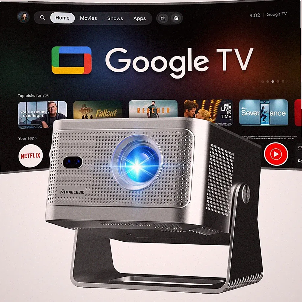 HY350GT 4K-Unterstützung: 1080P Full HD Google TV Beamer mit 650 ANSI Lumen