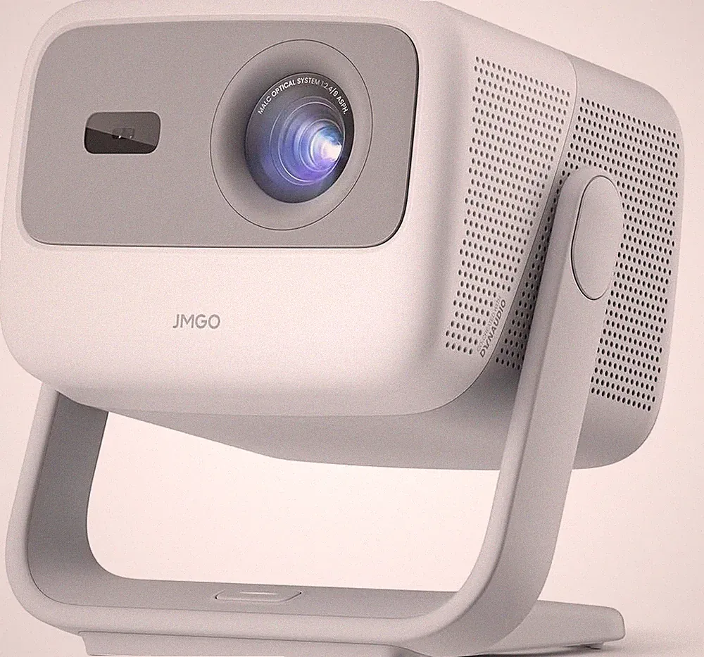 JMGO N1 Heimkino Beamer 3-Farben Laser, Gimbal, 1080p 4K-kompatibel, Android TV