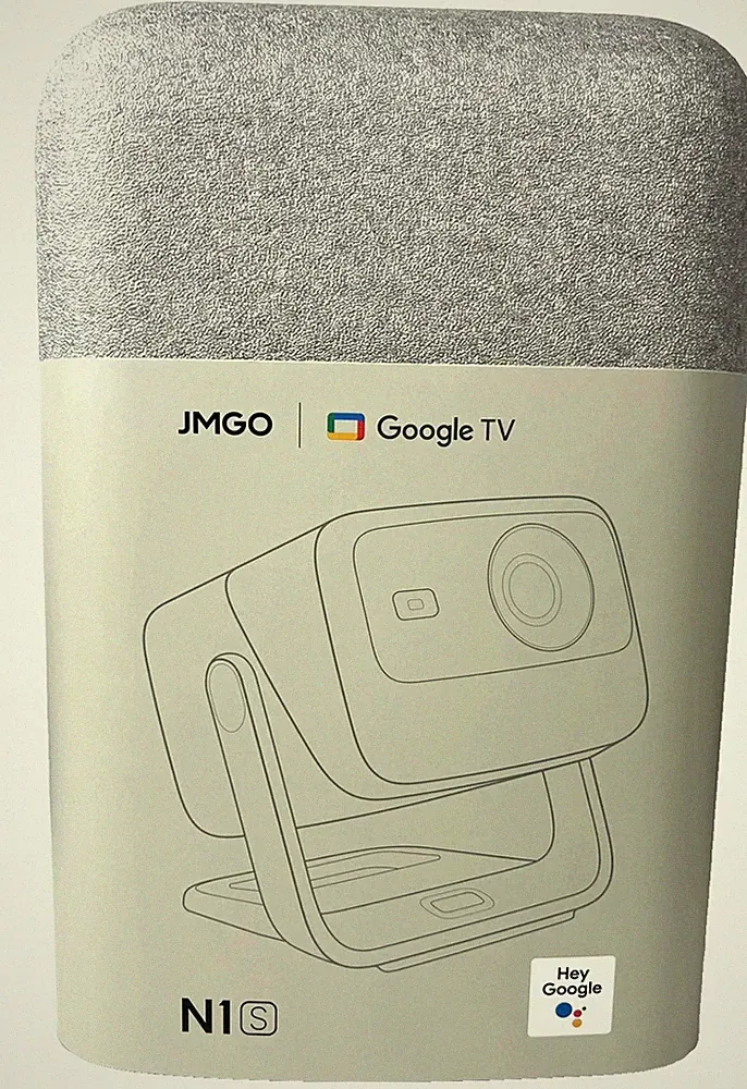 JMGO N1S Smart Tri-Laser Projektor Google TV 900 Ansi-Lumen 1080P Grau/Weiß NEU