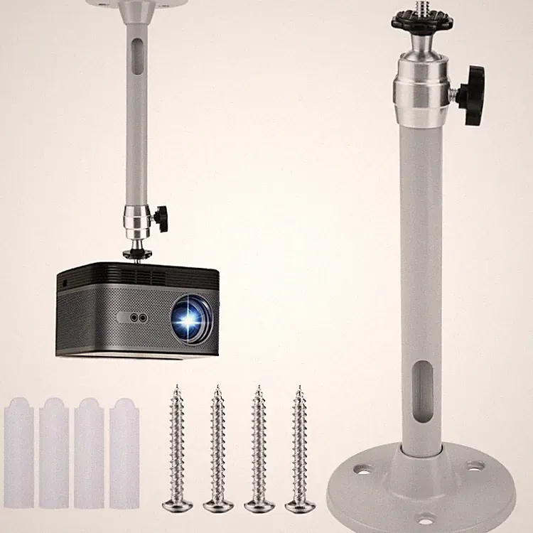 JSMTKJ Deckenhalterung für Beamer, Aluminium, Drehbar, 5 kg, 17x8x2 cm, für Mini