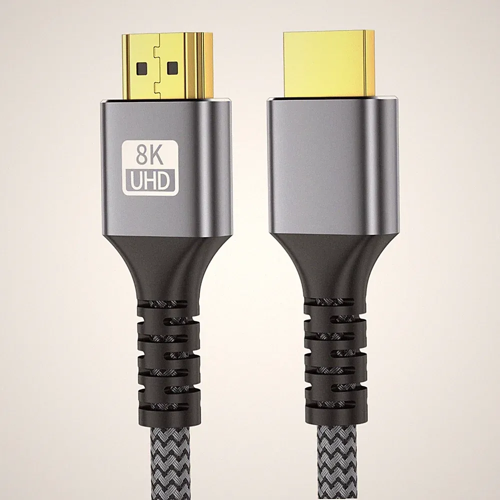 K HDMI Kabel 1m 8K@60HZ 4K@120HZ 48Gbps für Innen- und Außenbereich
