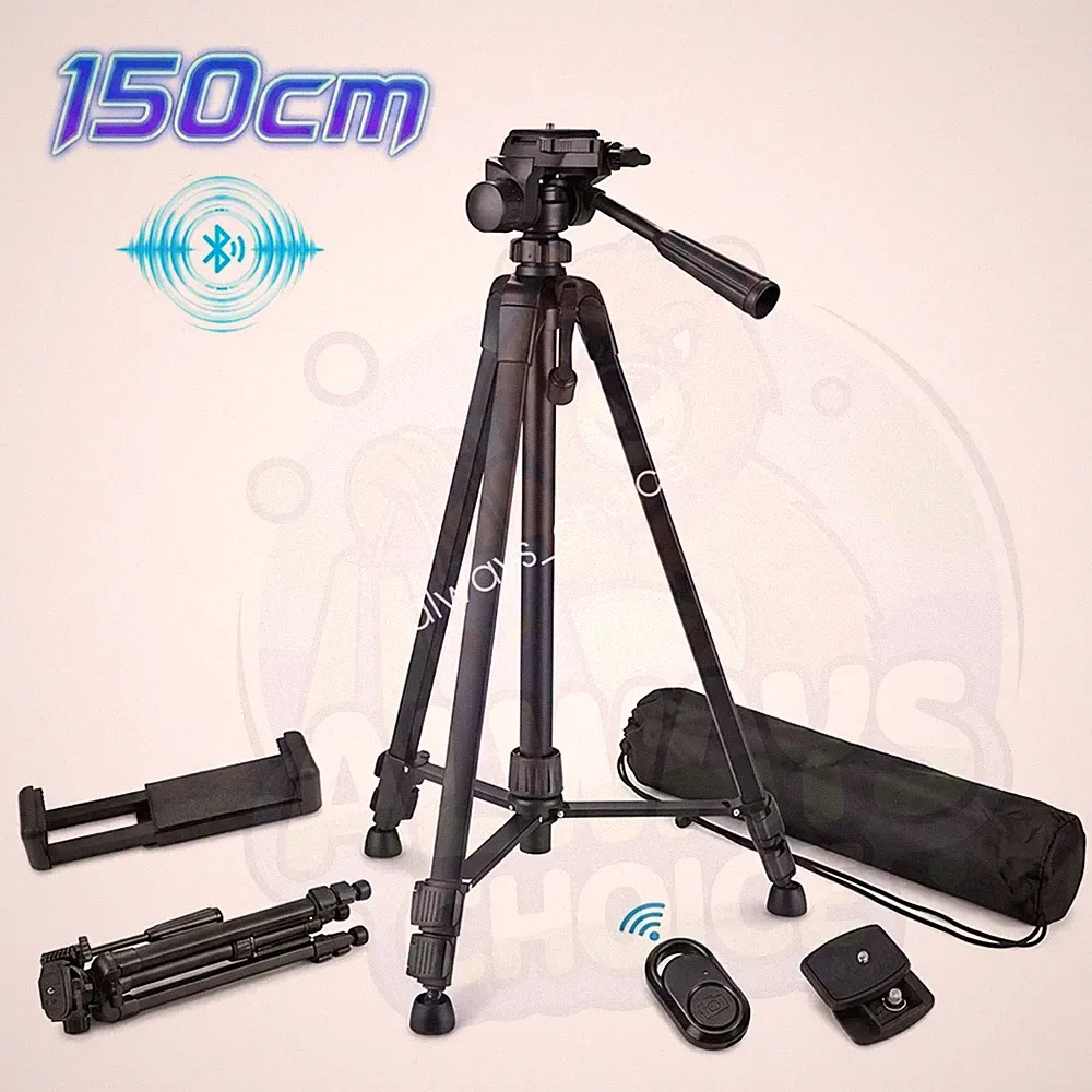 Kamera Stativ Handy Stativ 150cm 360° Dreibeinstativ + Fernbedienung für iPhone