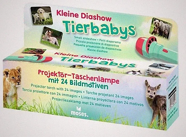 Kleine Diashow Tierbabys Projektor-Taschenlampe von Moses