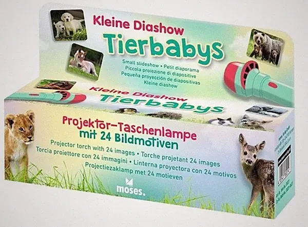 Kleine Diashow Tierbabys Projektor-Taschenlampe von Moses