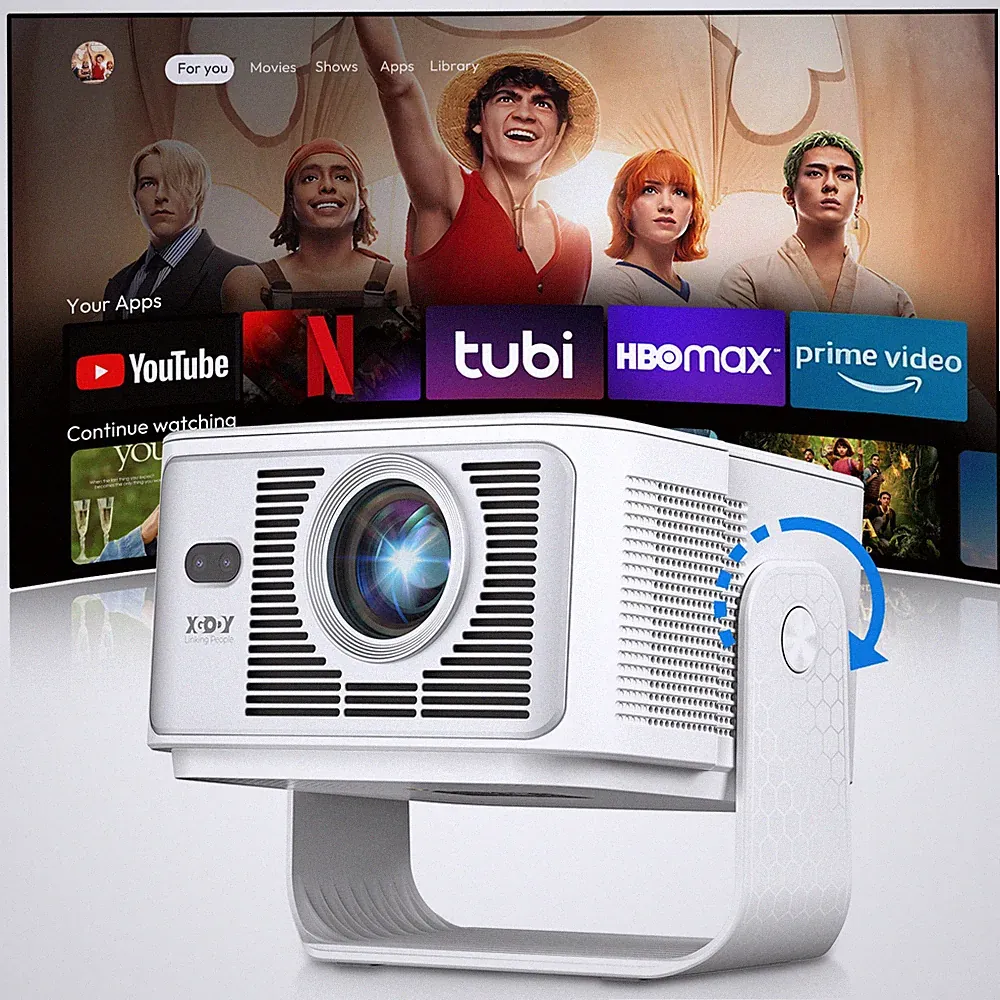 Kleiner Projektor 20000 Lumen WiFi 1080p FHD 240Zoll Mini Beamer 8k LCD Heimkino