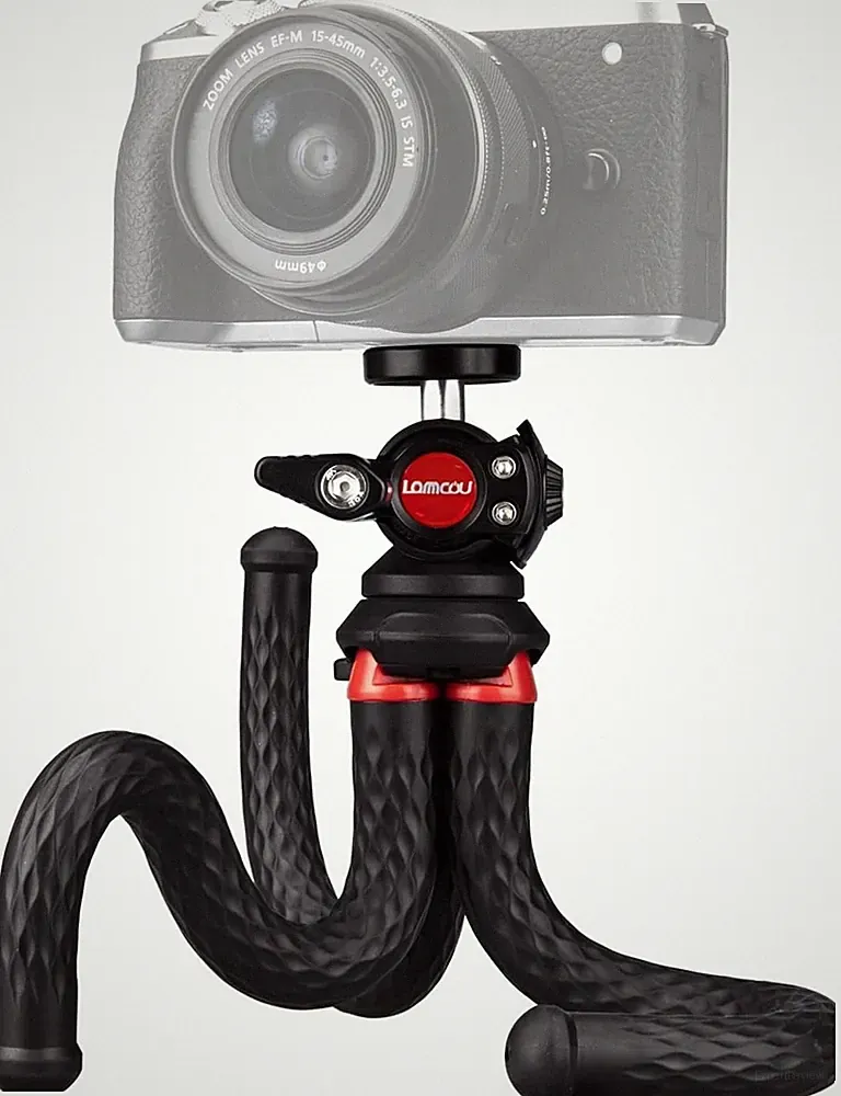 Kleines Fotostativ mit 1/4'' Schraube - Ideal für DSLR und Wildkameras