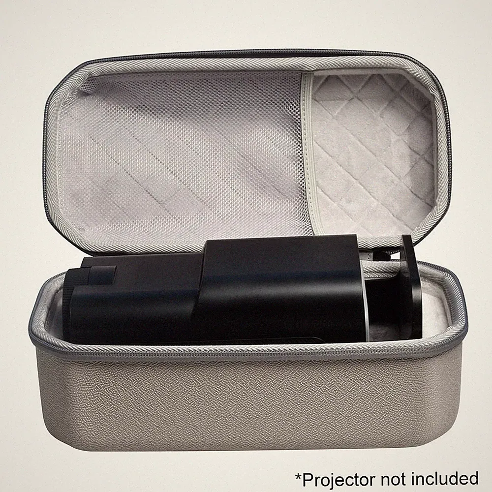 Kompakte EVA Projektortasche grau passend für Magcubic HY300 HY320 30 16 13,5 C