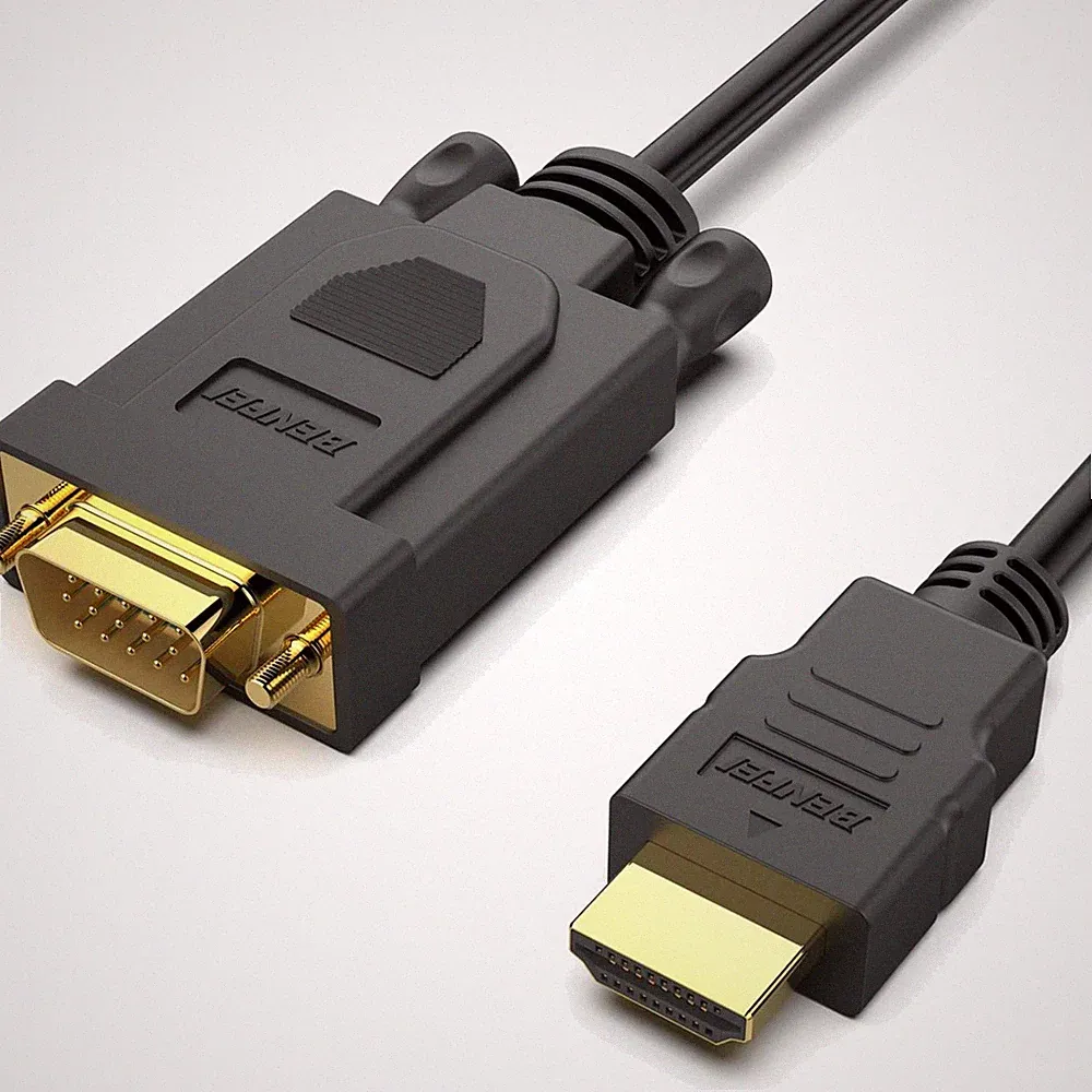 Kompaktes 0,9M HDMI zu VGA Kabel von BENFEI - Ideal für PC, Laptop und Projektor