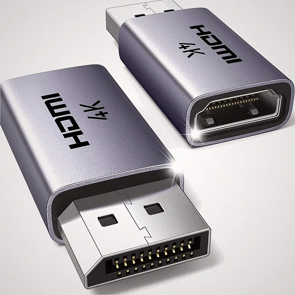 Kristallklarer 4K Displayport zu HDMI Adapter – Ideal für Gaming und Home-Office