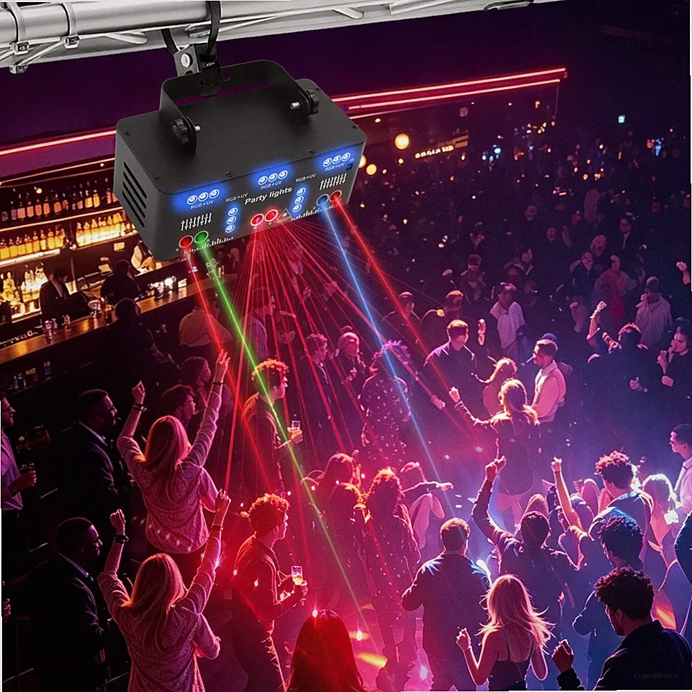 Laser Projektor Strobe Bühnenlicht 21-Augen Disco Bühnenbeleuchtung Lichteffekt