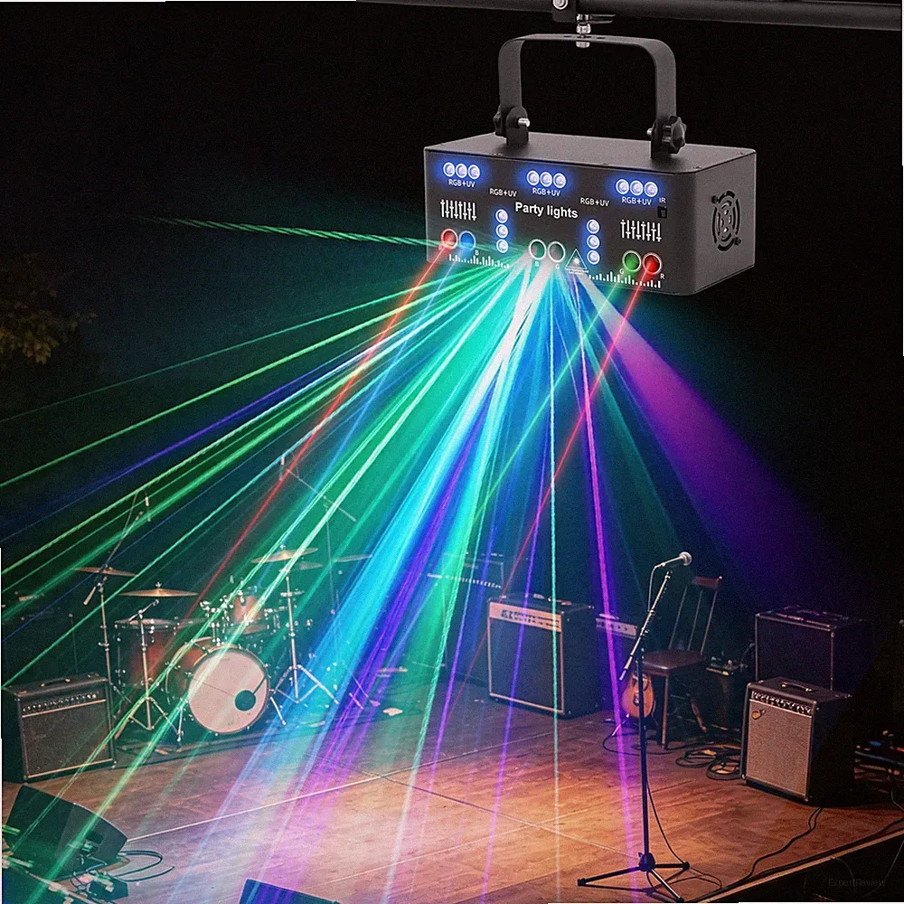 Laser Projektor Strobe Bühnenlicht 21-Augen Disco Bühnenbeleuchtung Lichteffekt