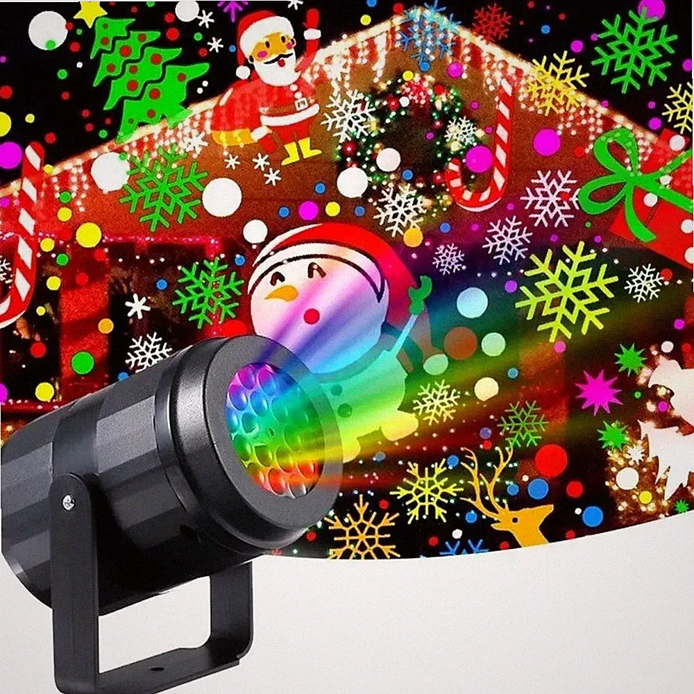 Innen Laser Projektor Weihnachten LED Weihnachtsmotive Kinder Weihnachtsbeleu...