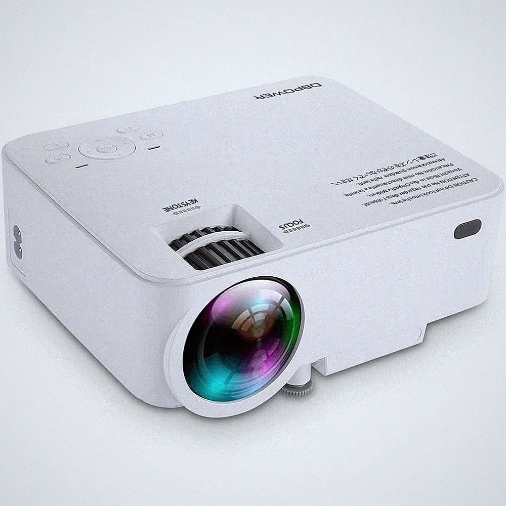 LCD Mini Beamer DBPower T20 HD 1500 Lumen neuwertig unbenutzt
