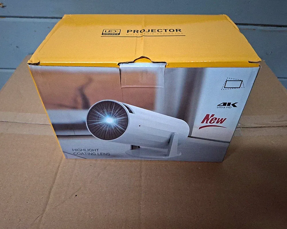 LED 4K Projektor XR-YM tragbar grau inkl. Fernbedienung & Netzkabel