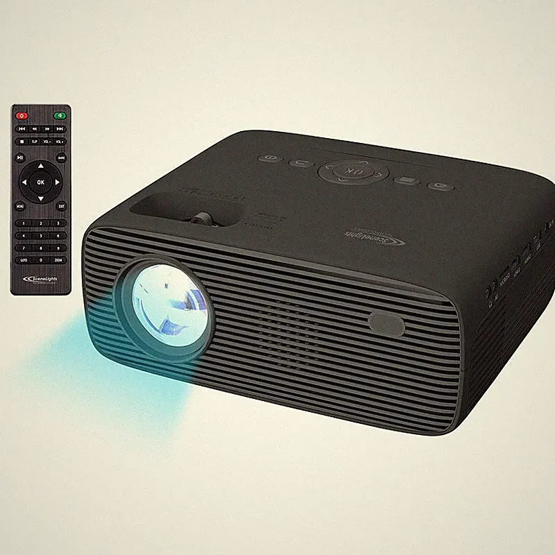 LED-Full-HD-Beamer, native 1080p, 250 ANSI-Lumen, 7000 lm, Mediaplayer