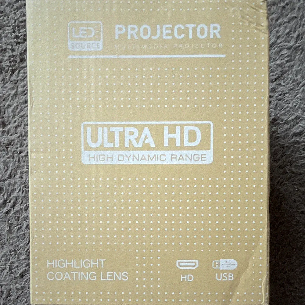 LED Heimkino Projektor HD, USB Fernbedienung