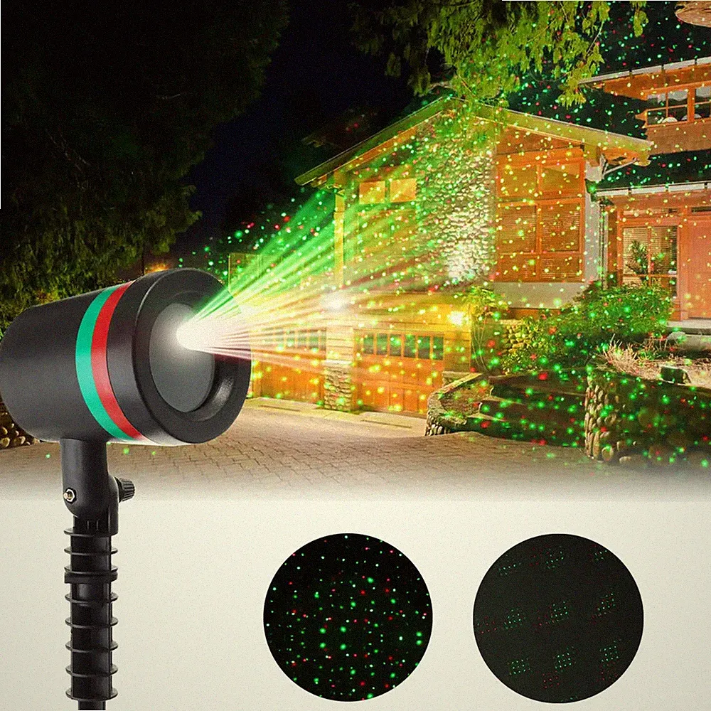 LED Laser Licht Projektor Innen Außen Lichteffekt Garten Party Dekoration IP44🎄