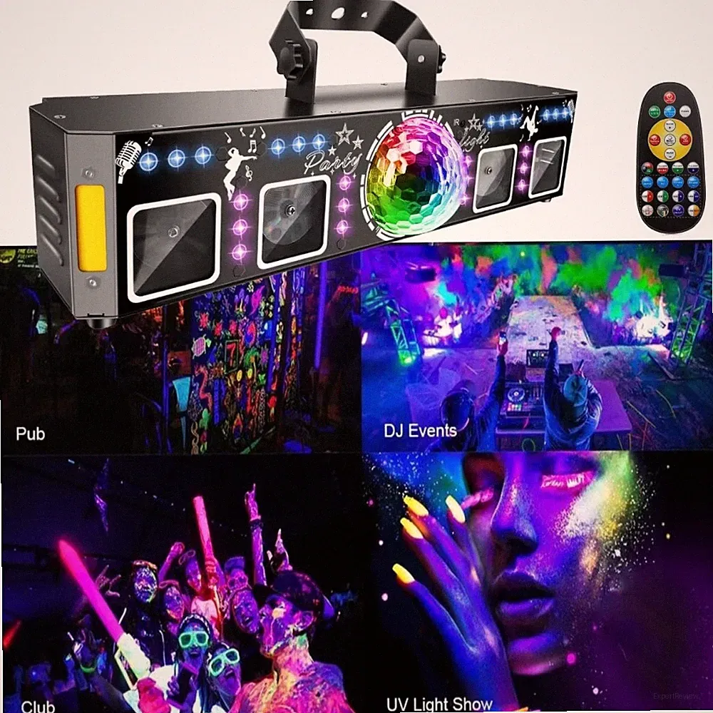 LED Laser Projektor DJ Party Strobe Beam Bühnenbeleuchtung RGB Disco Lichteffekt
