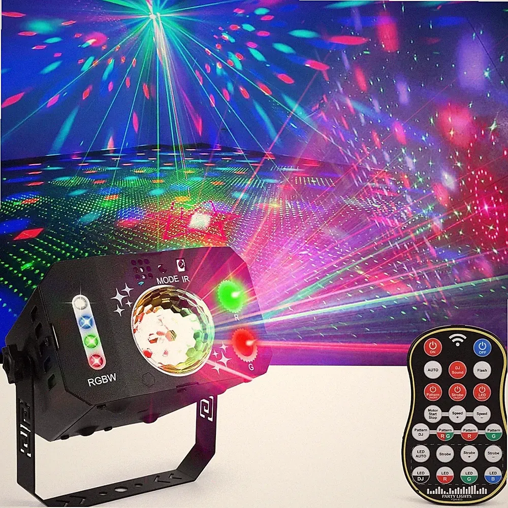 LED Laser Projektor RGB KTV Party Disco Xmas Bühnenbeleuchtung +2m USB Kabel