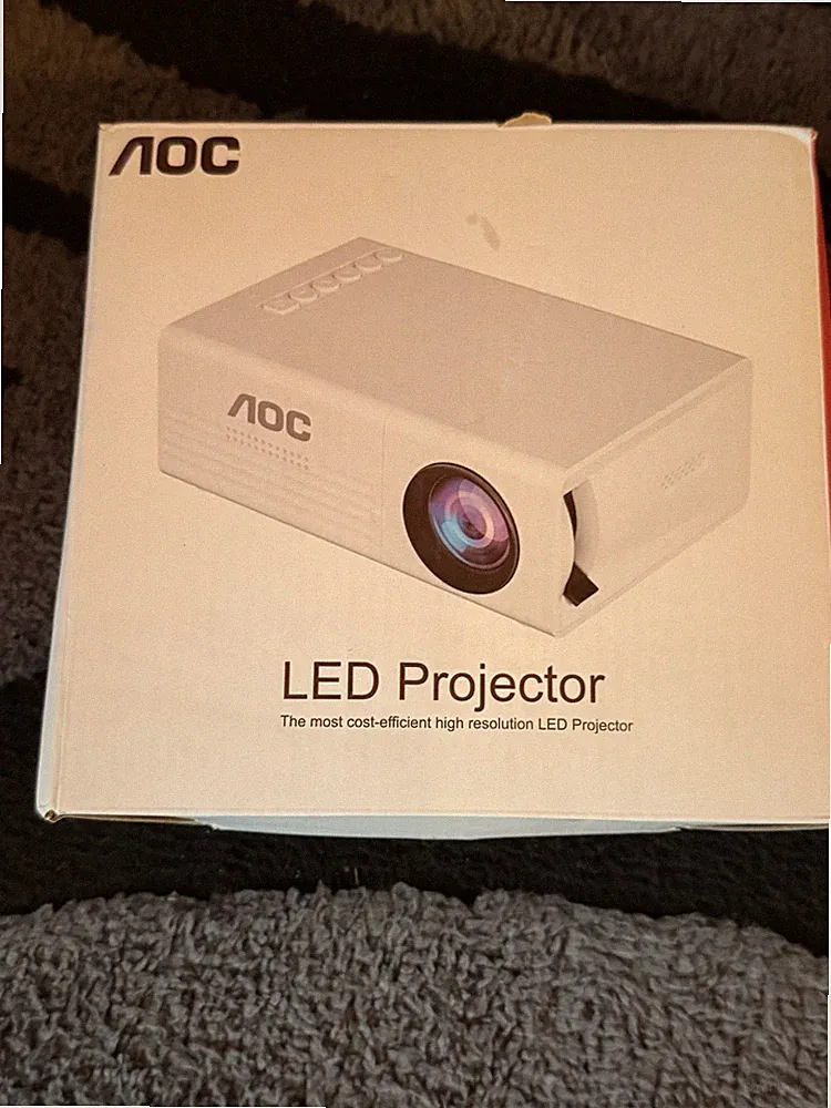 LED Mini Projektor 1080P FHD - Tragbarer Beamer für Heimkino