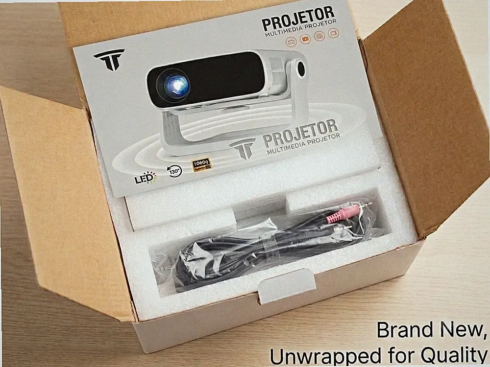 LED Multimedia Projektor AT-M269D 1080p Bluetooth HDMI USB 16:9 Weiß