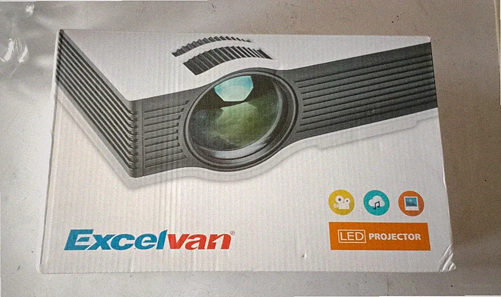 LED PROJECTOR - Excelvan 5MP LED Desktop Beamer 800x480