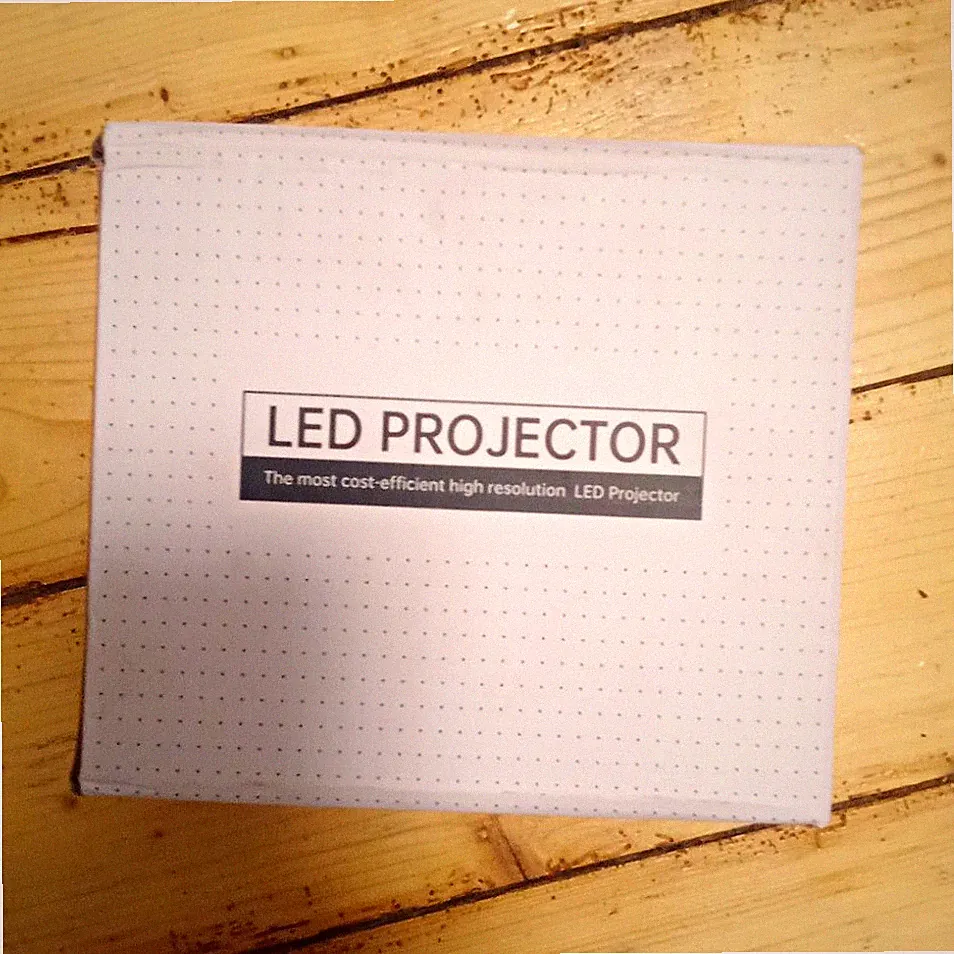 LED PROJECTOR Mini-LED-Projektor Weiß Fernbedienung Netzteil Anleitung