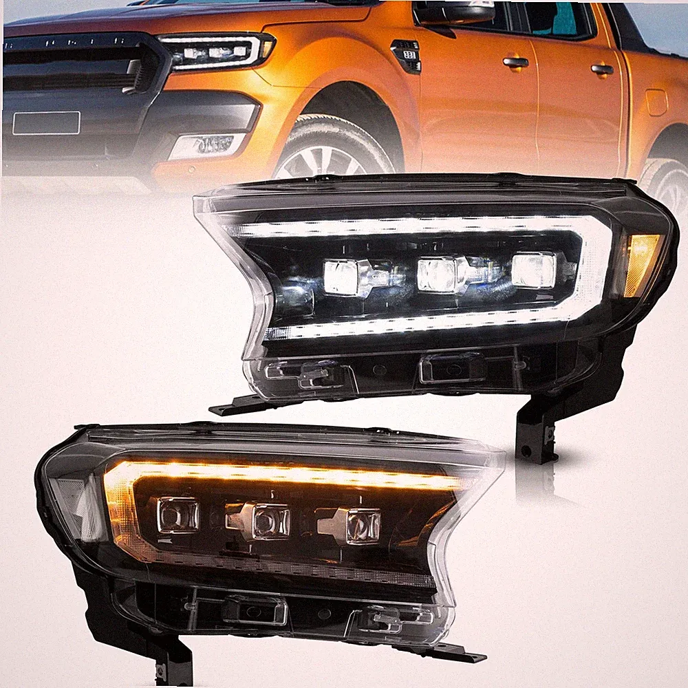 LED Projektor Scheinwerfer E-MARK Für 2015-2021 Ford Ranger (T6) Raptor Wildtrak