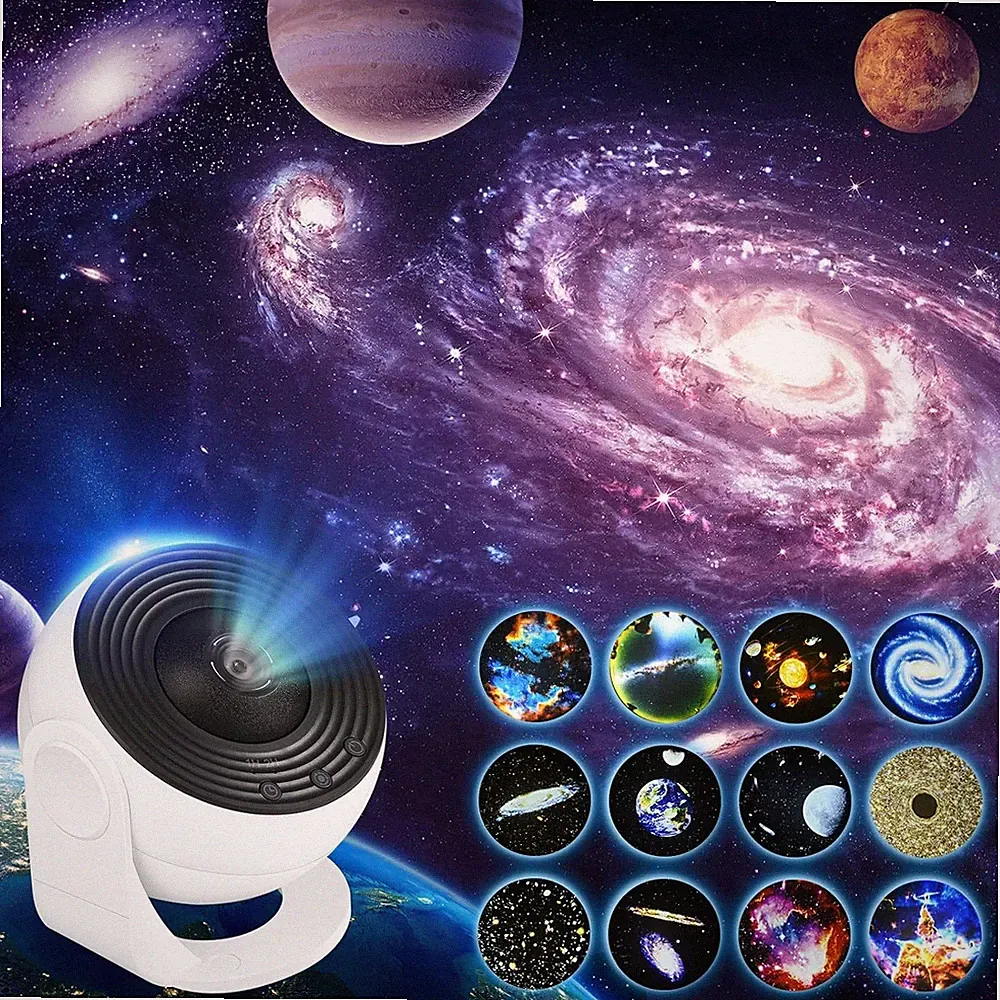 LED Sternenhimmel Projektor Galaxy Nebula Star Erde Planetarium Nachtlicht Lampe