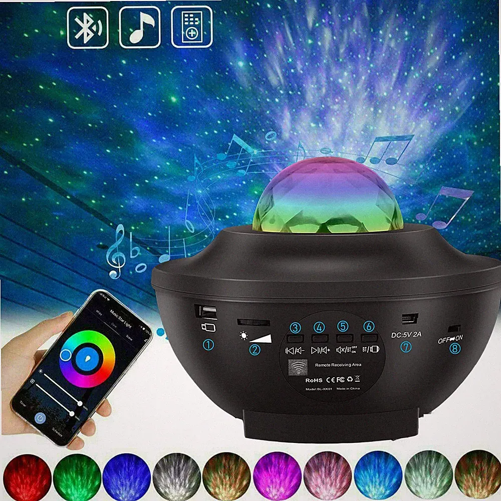 LED Sternenhimmel Projektor Nordlicht Projektor Nachtlicht Galaxy Projektorlicht