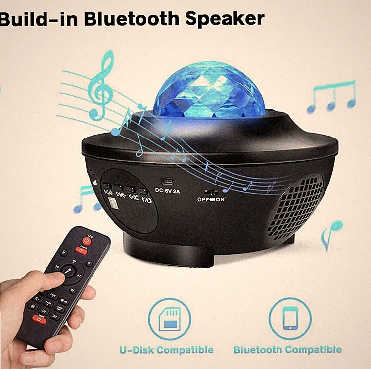 LEDs Laser Lights Projektoren, integriertes Bluetooth, mit hochwertigen Soundlautsprechern