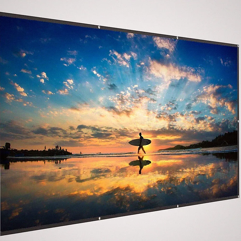 Leinwand 120 Zoll, faltbar PVC-Gewebe/polyestergewebe, Beamer Leinwand