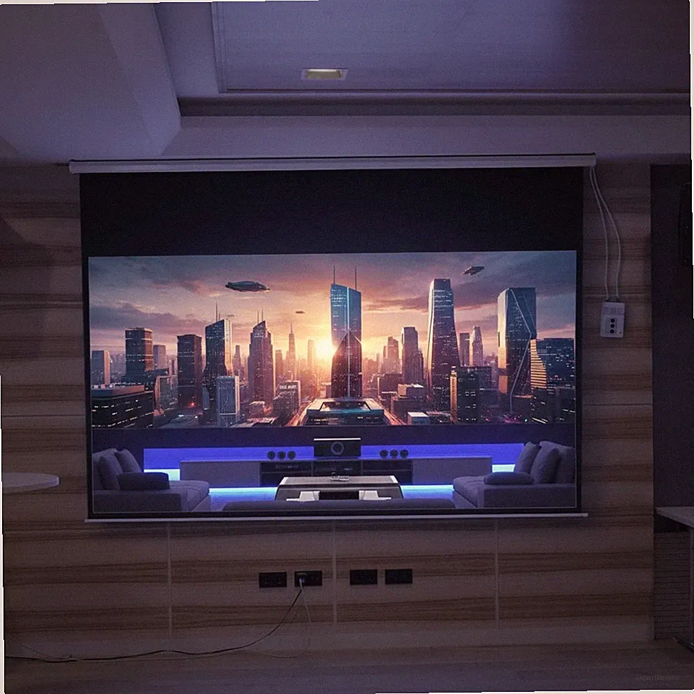 Leinwand 300x169cm Motor Beamerleinwand 16:9 Beamer Projetionswand FFB 🎥