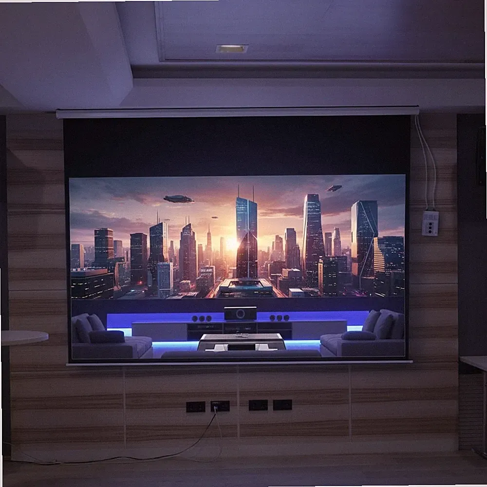 Leinwand 300x169cm Motor Beamerleinwand 16:9 Beamer Projetionswand FFB 🎥