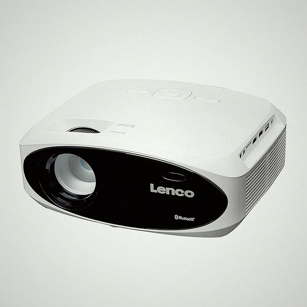 Lenco, LCD Beamer Full HD 1080P 9000 Lumen mit Bluetooth / Schwarz
