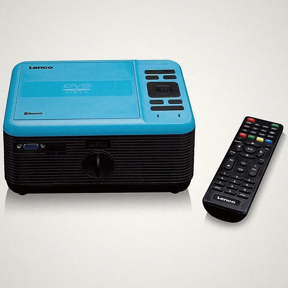 Lenco LPJ-500BU - LCD-Projektor - DVD/Bluetooth - Bis zu 250 cm Projektionsgröße
